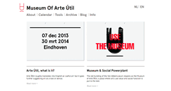 Desktop Screenshot of museumarteutil.net