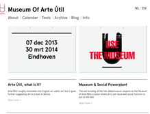 Tablet Screenshot of museumarteutil.net